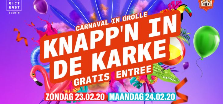Carnaval | Knapp’n in de Karke 23 en 24 februari